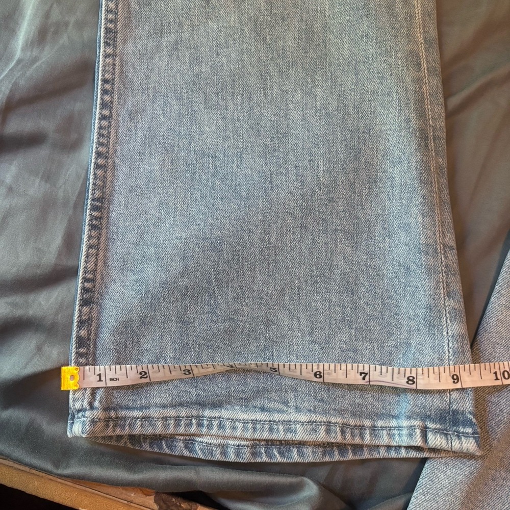 NWOT Mother The Bookie Flood Size 26 Denim Wide Leg Flared Light Wash Blue High - Picture 8 of 9